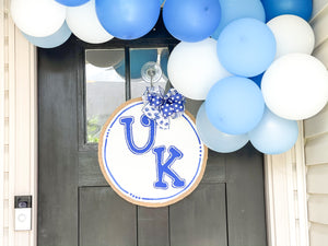 Big Blue Circle Door Hanger