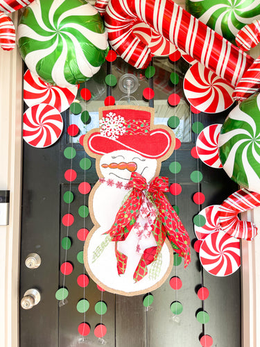 Sassy Snowgal in Red and Green