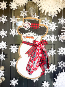 Small Sassy Snowgal Red/Black Buffalo Check
