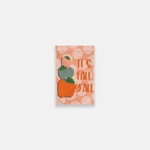 It's Fall Y'all Pumpkin Stack Garden Flag - 12