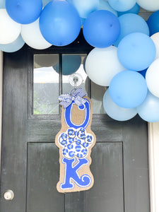 Leopard Paw Vertical UK Inspired Banner Door Hanger