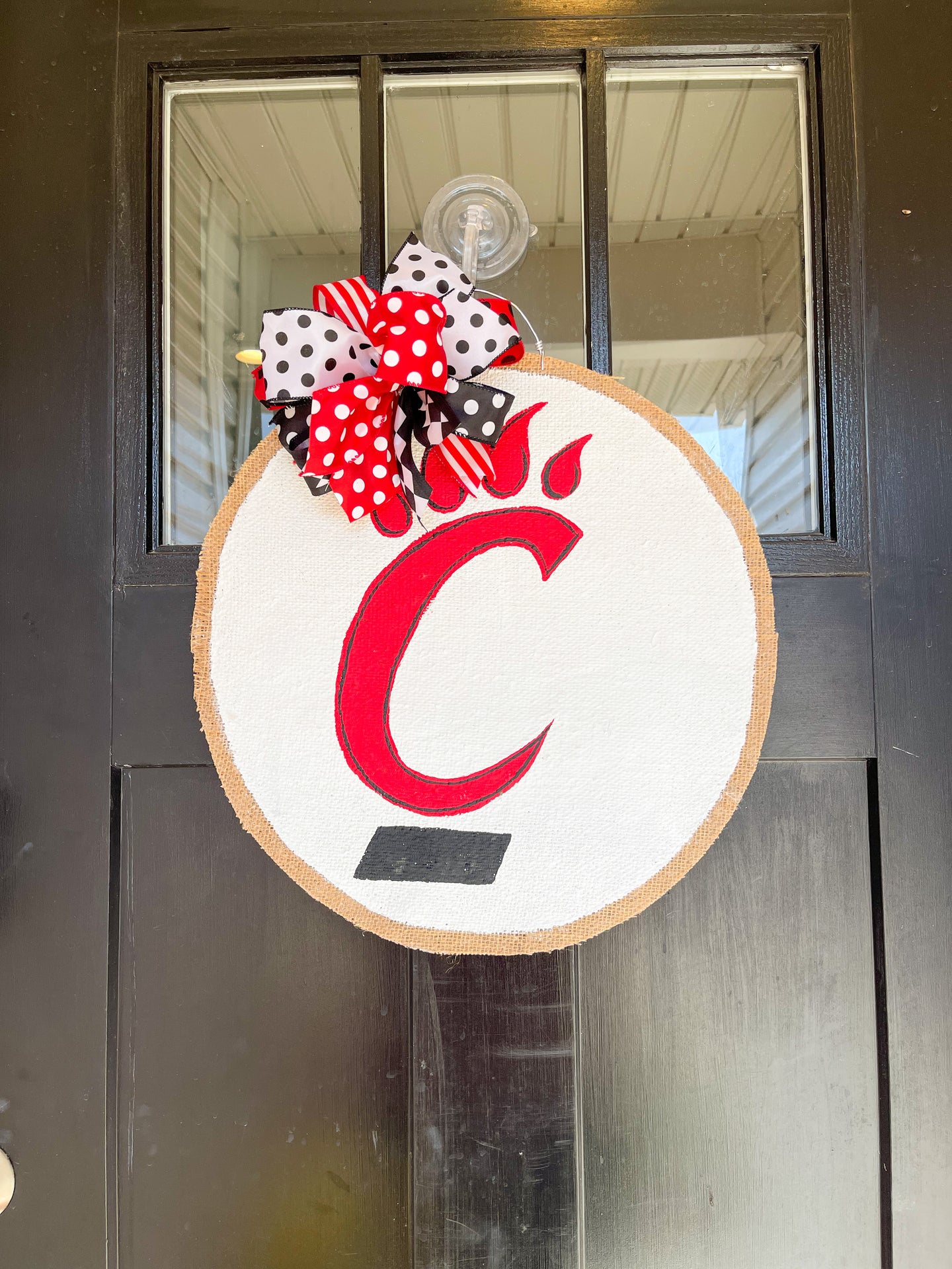 Bearcats Circle Door Hanger