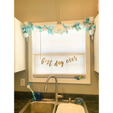 Load image into Gallery viewer, Hand Tied Snowball Garland in Turquoise