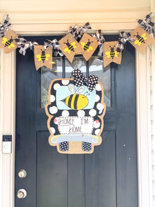 Bumble Bee Truck Door Hanger - Honey I’m home