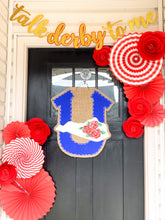 Load image into Gallery viewer, Horseshoe Door Hanger - Kentucky Derby Burlap Door Hanger