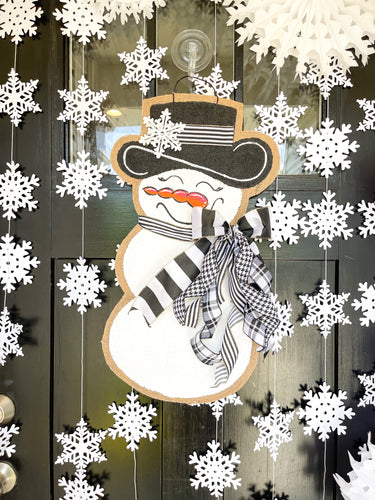 Small Sassy Snowgal in Black and White