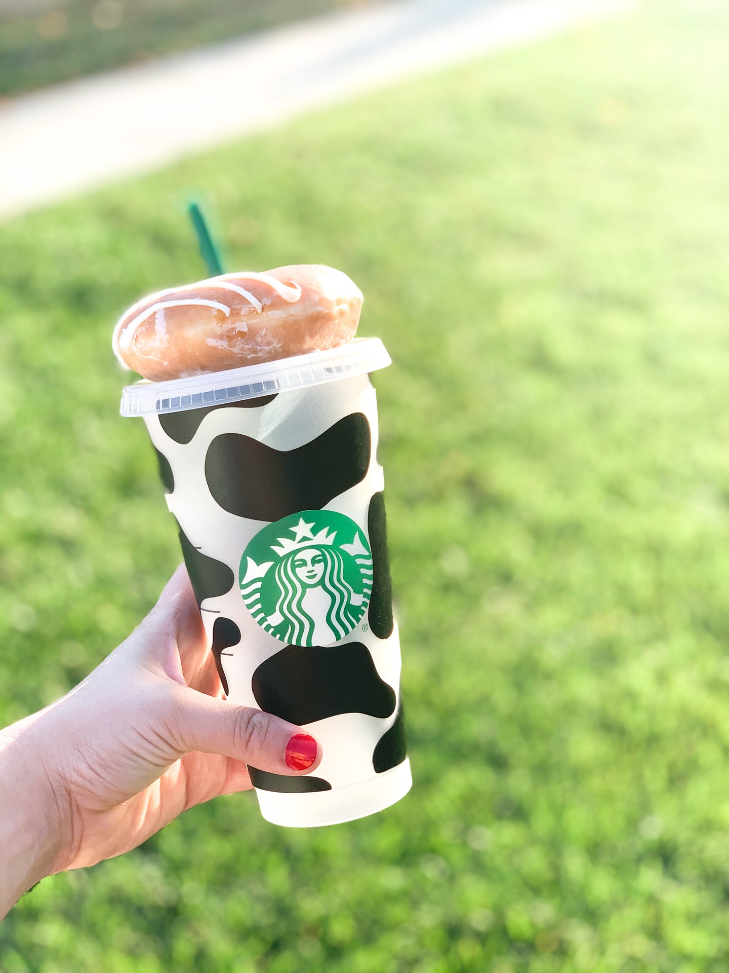 Cow Print Reusable Cold Cup