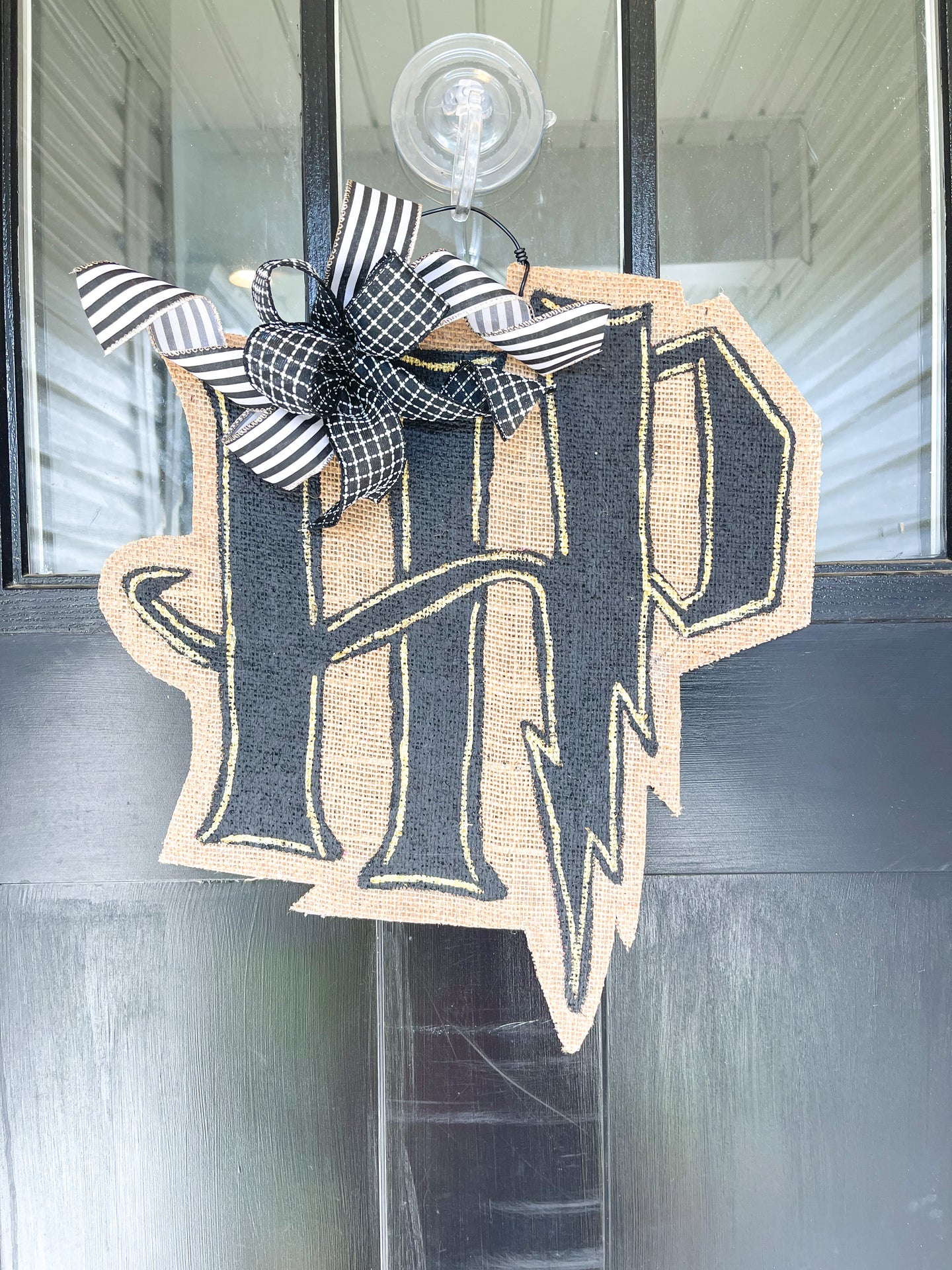 Wizard HP Burlap Door Hanger