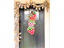 Load image into Gallery viewer, Strawberry Stack Door Hanger with Polka Dots