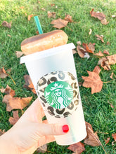 Load image into Gallery viewer, Leopard Print Reusable Cold Cup