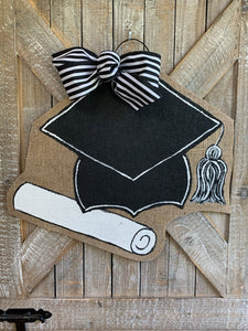Graduation Cap and Diploma Door Hanger