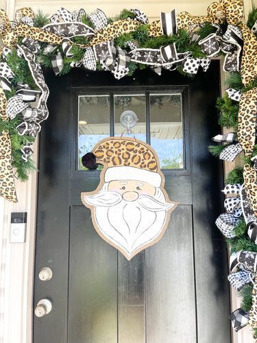 Small Whimsical Santa in Leopard
