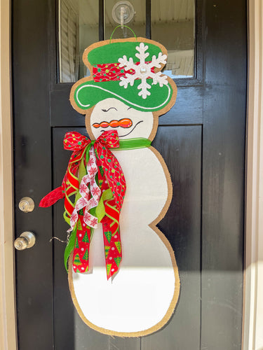 Large Snowgal in Red and Green