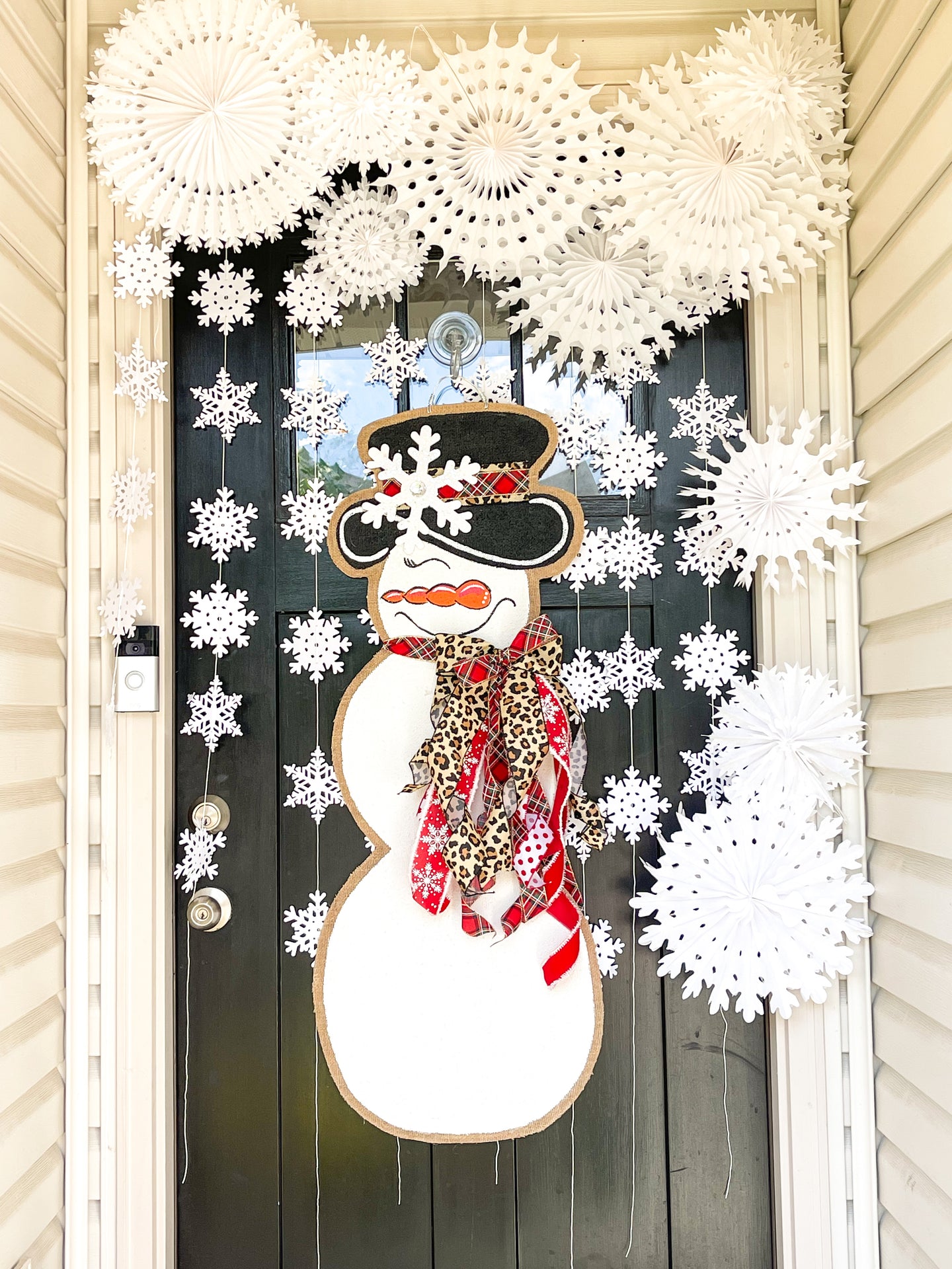 Large Snowgal in Leopard with Plaid