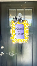 Load image into Gallery viewer, Welcome Yellow Frame Door Hanger