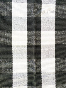 Black & White Buffalo Check Door Mat Rug