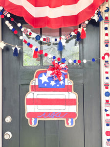 Patriotic Flag Truck Door Hanger