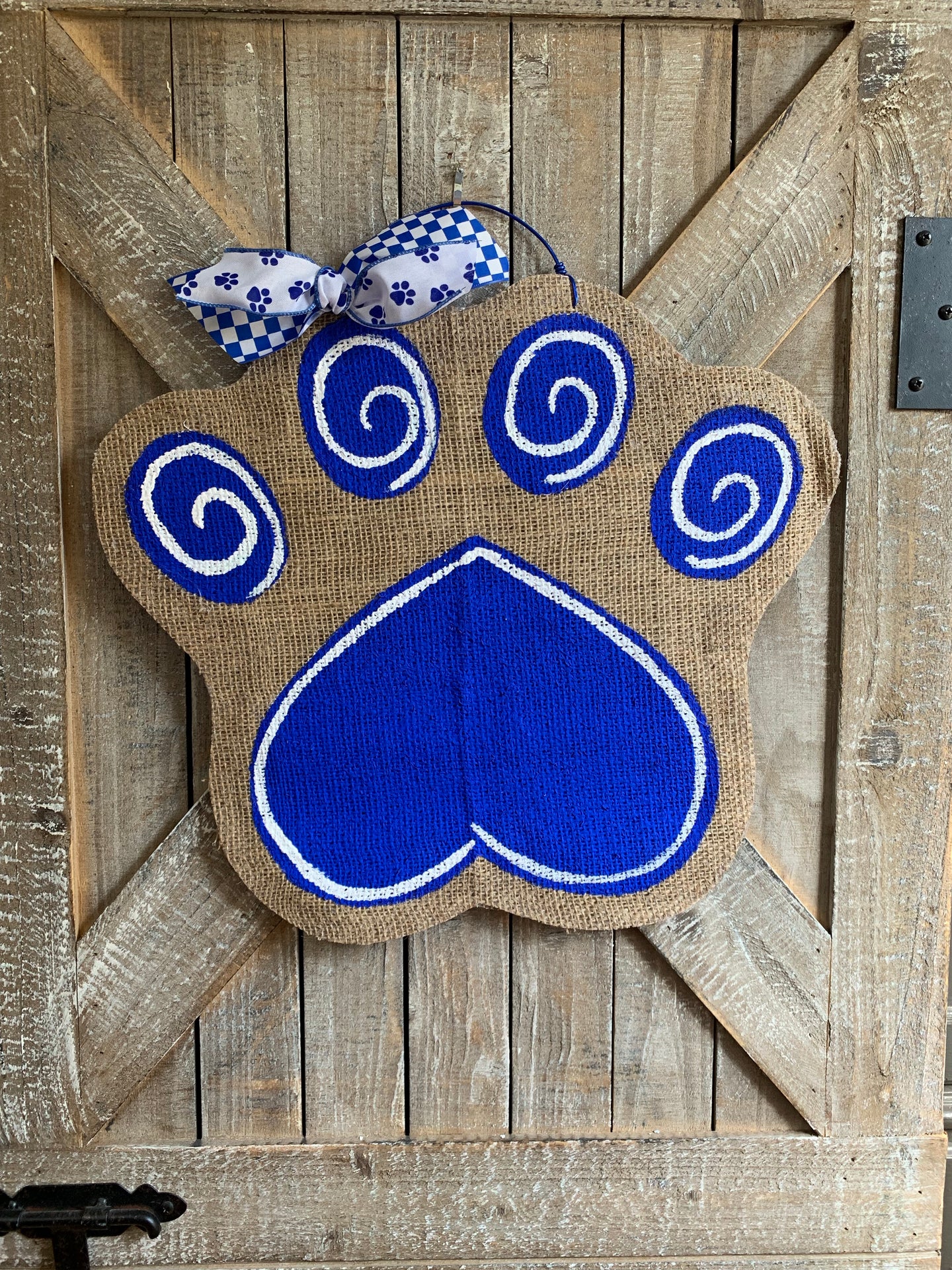 Small Go Big Blue Cat Paw