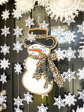 Load image into Gallery viewer, Small Sassy Snowgal in Black and White with Leopard