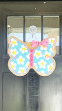 Load image into Gallery viewer, Turquoise Butterfly Door Hanger