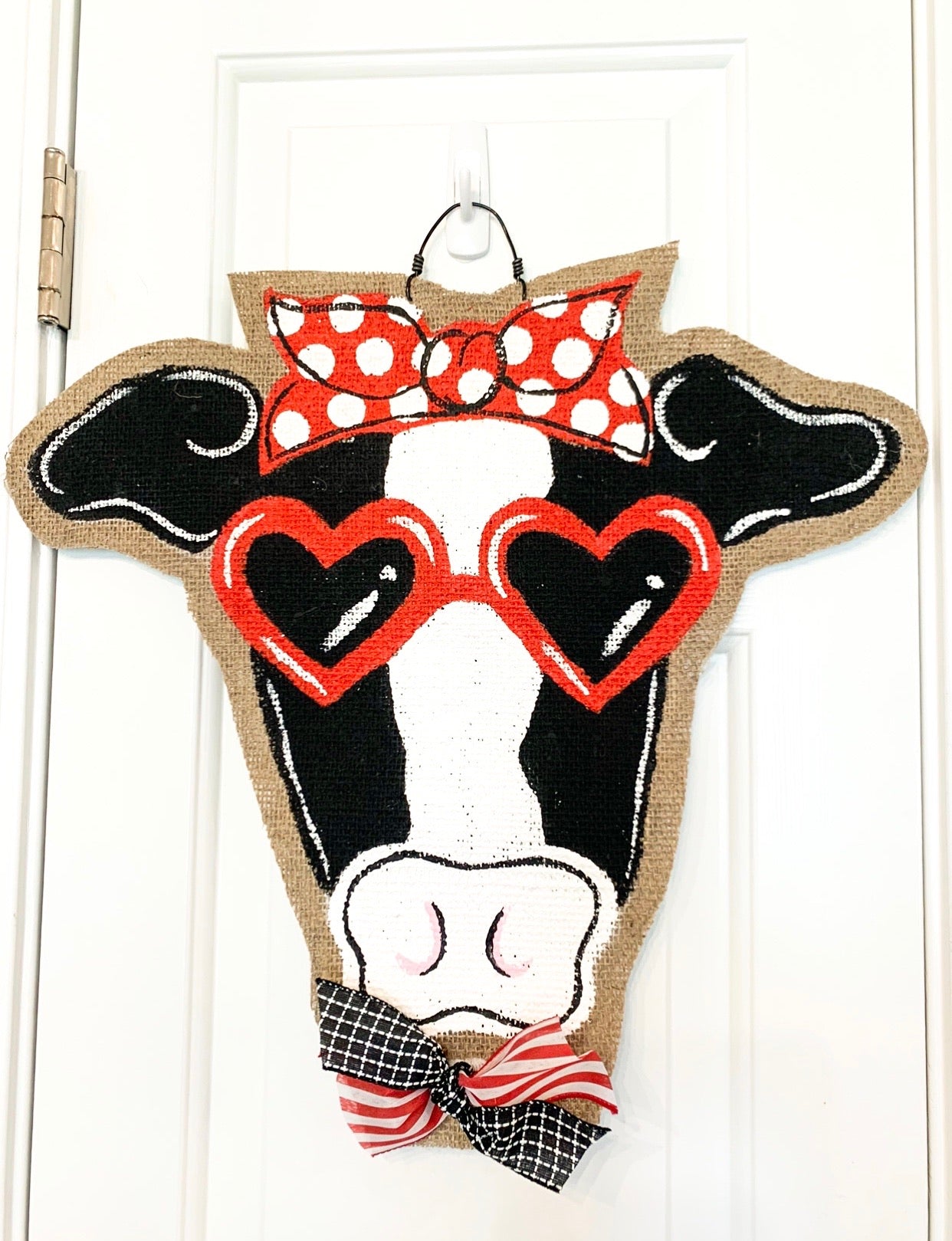 Cow Heart Eye Door Hanger
