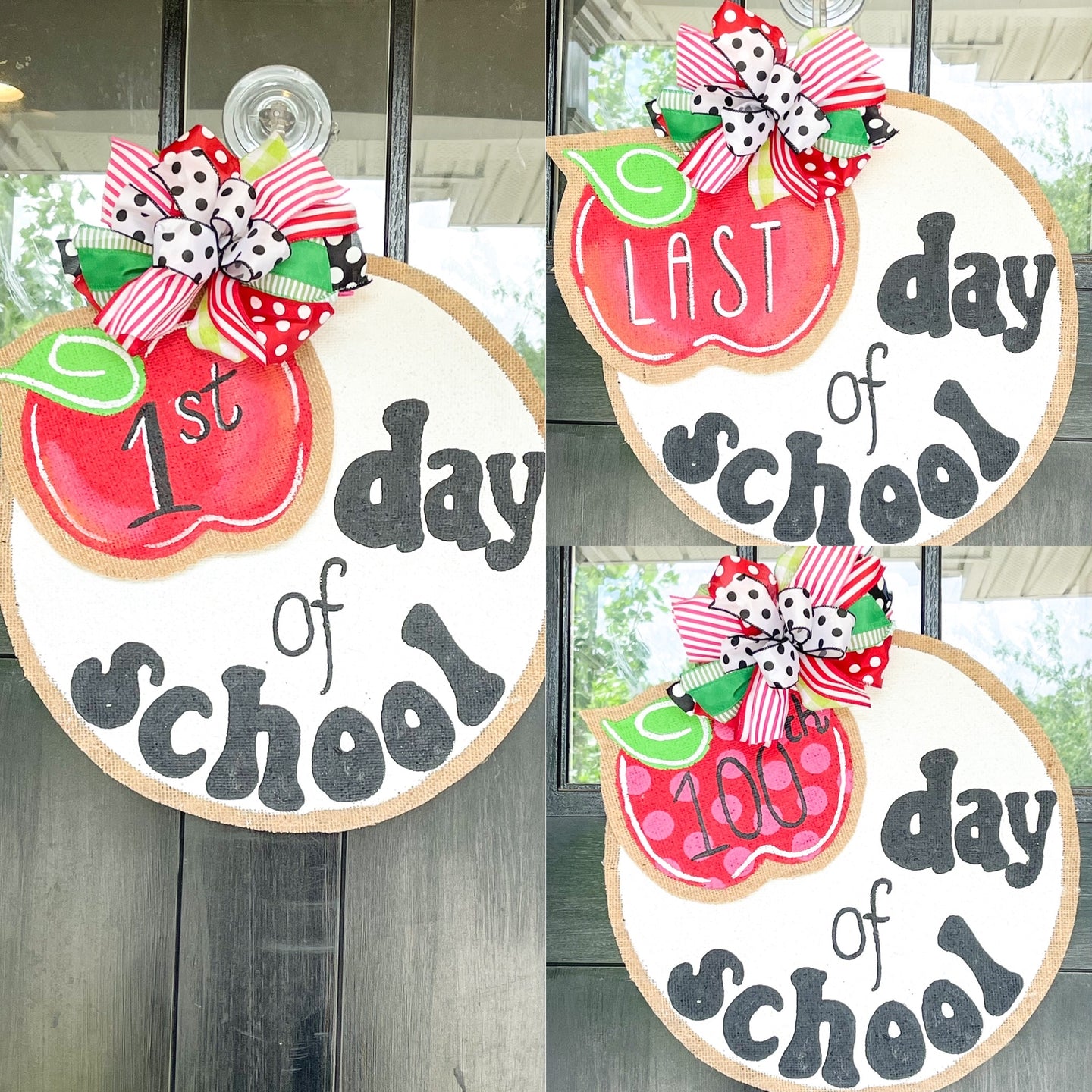 School Interchangeable Circle Door Hanger with Three Attachments