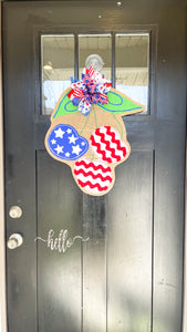 Patriotic Cherry Door Hanger