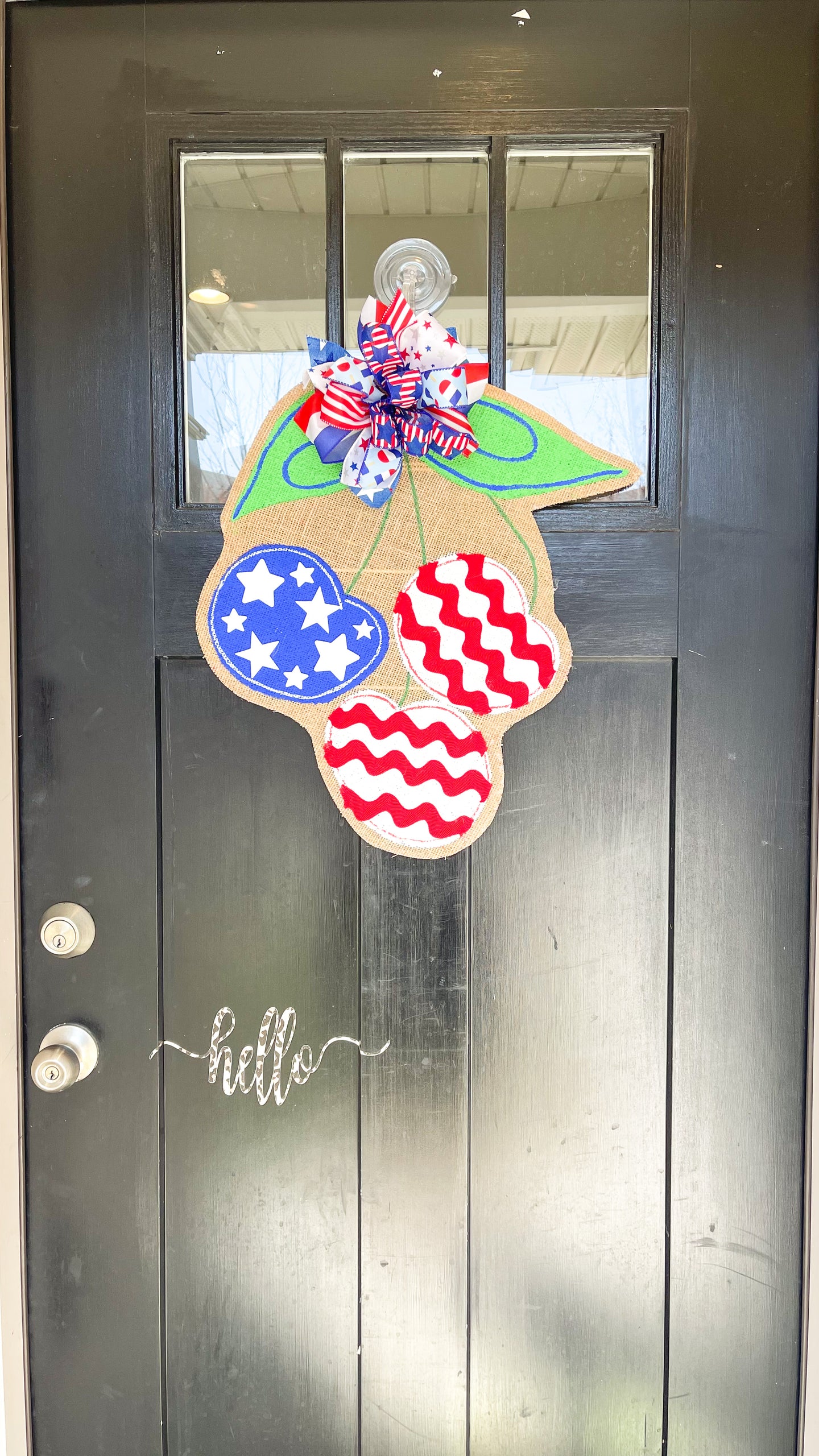 Patriotic Cherry Door Hanger
