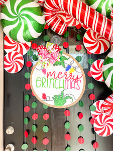 Merry Grinchmas Inspired Door Hanger