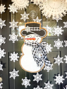 Extra Small Sassy Snowgal in Black and White Buffalo Check