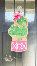Load image into Gallery viewer, Flamingo Topiary Tree Door Hanger