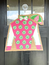 Load image into Gallery viewer, Derby Silk Door Hanger in Pink Polka Dots
