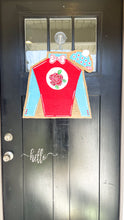 Load image into Gallery viewer, Derby Silk Door Hanger in Turquoise
