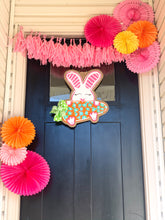 Load image into Gallery viewer, Easter Bunny Burlap Door Hanger - Bunny with Carrot Style DoorCandy