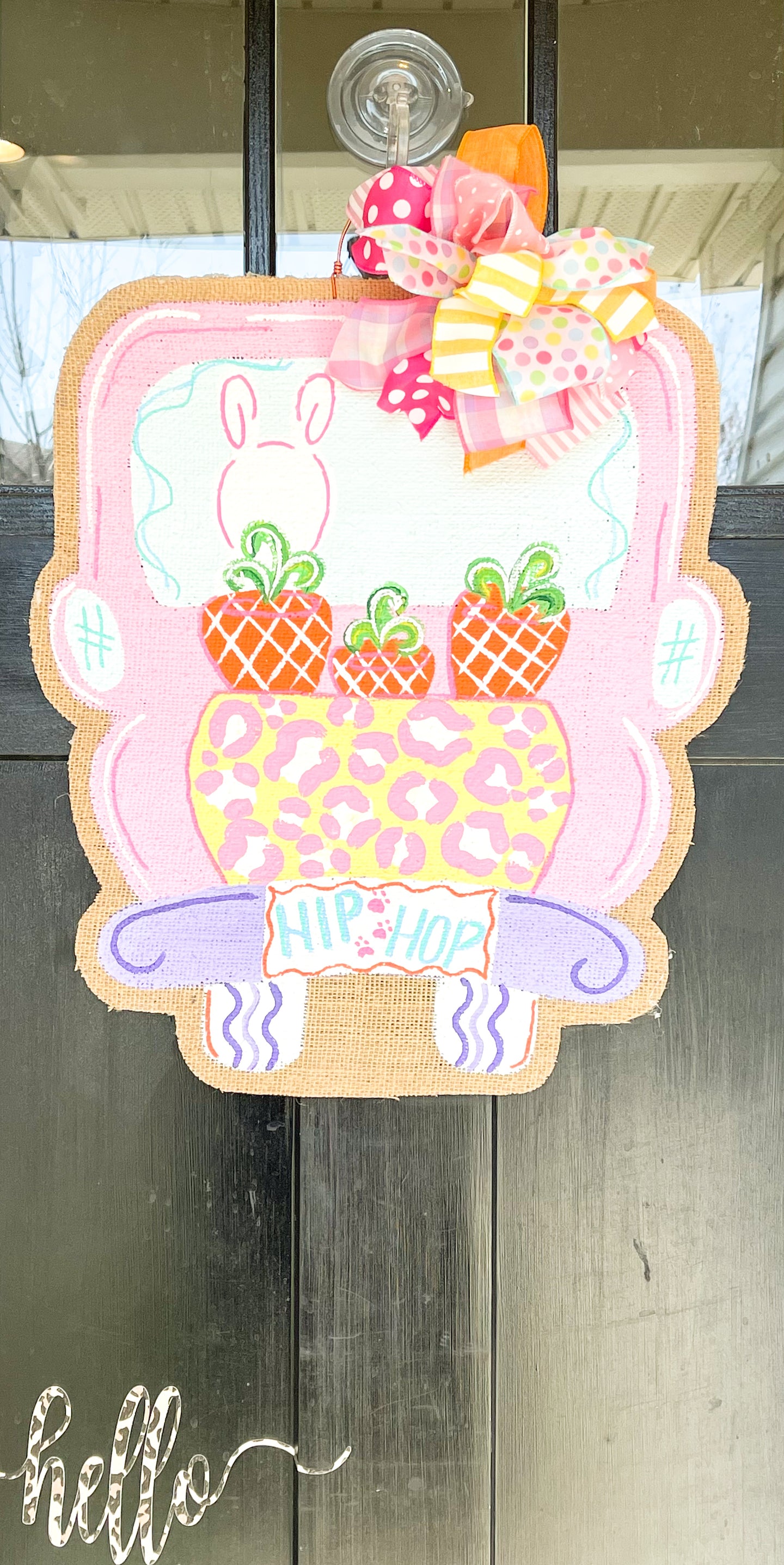 Easter Truck Door Hanger - Hip Hop Bunny