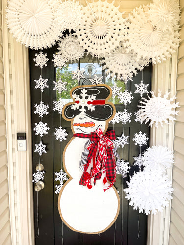 Large Snowgal in Red and Black Buffalo Check