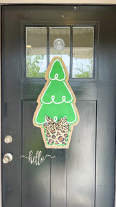 Tree Door Hanger - Leopard
