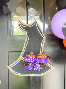 Witch Hat - Halloween Door Hanger