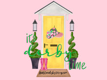 Load image into Gallery viewer, Derby Hat Burlap Door Hanger