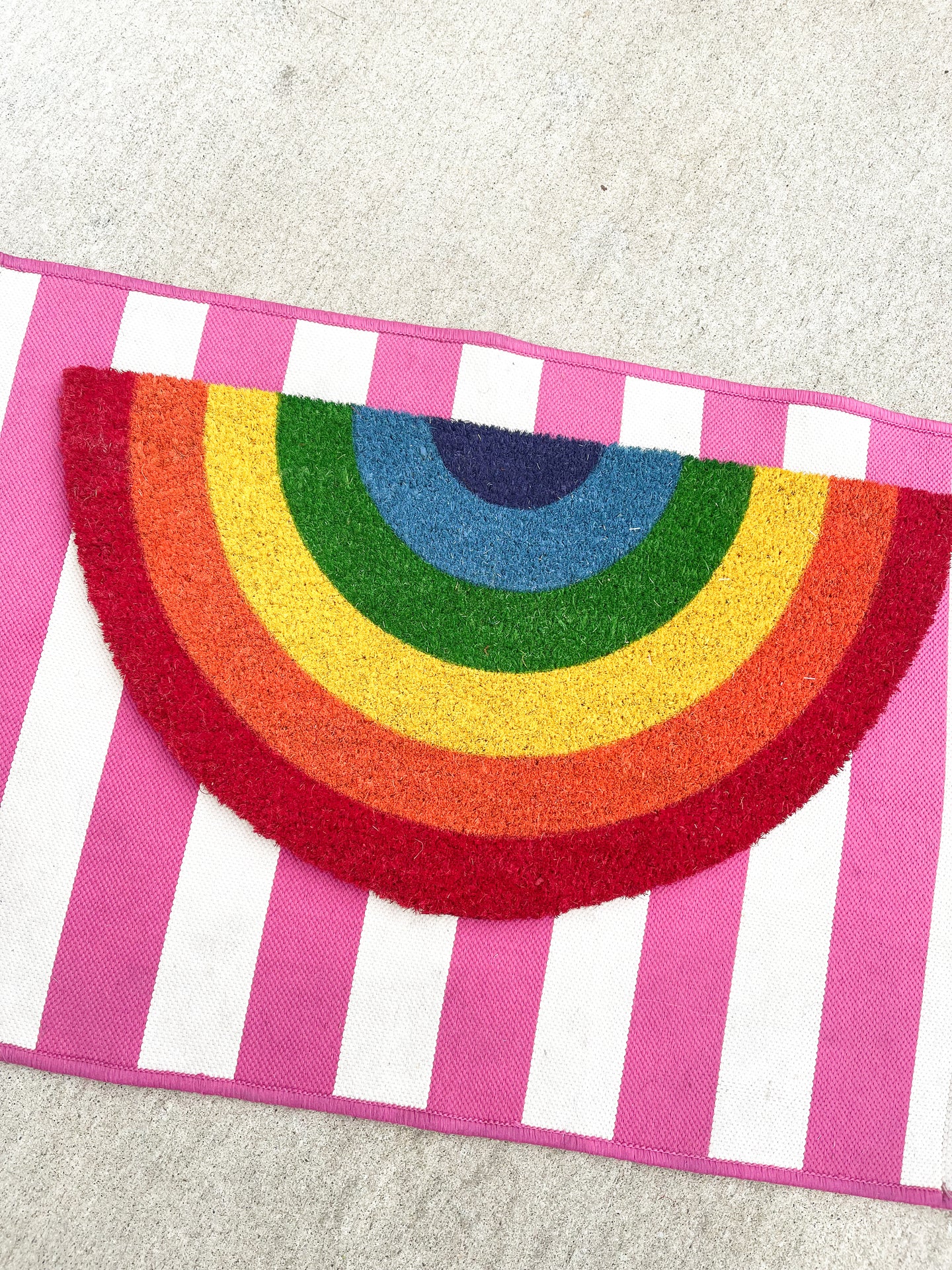 Rainbow Coir Door Mat