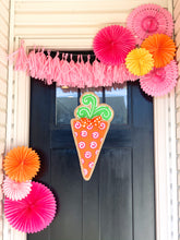 Load image into Gallery viewer, Easter Burlap Door Hanger - Polka Dot Carrot