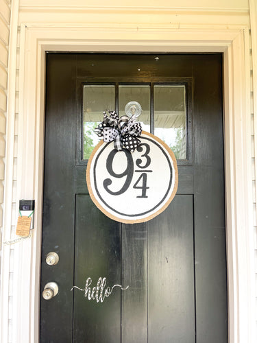 9 3/4 Wizard Burlap Door Hanger