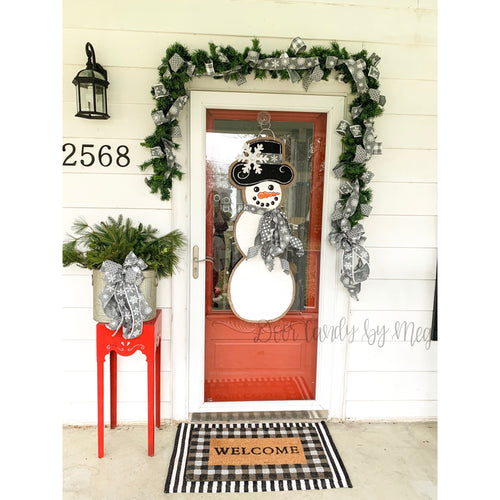 Gray Snowflake Greenery Garland