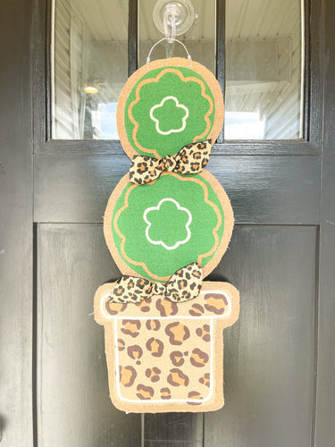 Topiary Tree Door Hanger - Small in Leopard
