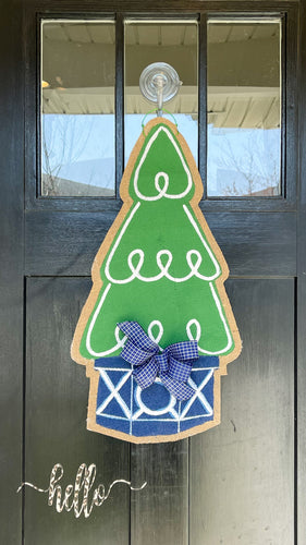 Tree Door Hanger in Navy