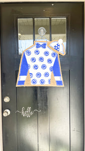 Derby Silk Door Hanger in Royal Blue