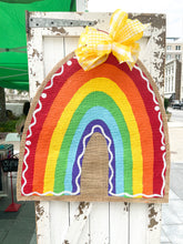 Load image into Gallery viewer, Rainbow Burlap Door Hanger