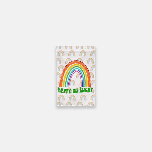Rainbow Happy Go Lucky Garden Flag - 12