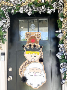 Large Christmas Stack in Leopard
