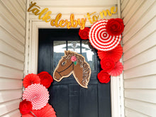 Load image into Gallery viewer, Derby Horse Door Hanger - Whimsy Horse Head Door Hanger in Brown
